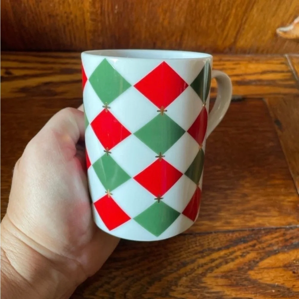 Williams Sonoma Harlequin Mugs-Set of 2